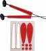 Flex Ultimate FP Red Foam Wheel Pant and Landing Gear Sheet