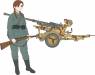 1/35 Historic Costume Girl 3.7cm Flak 37 AA Gun w/Figure