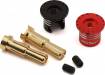 Heatsink Bullet Plug Grips w/4-5mm Bullets (Black/Red)