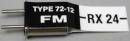 Rx Crystal FM Short #24 72.270