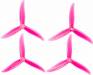 SBANG 4934 PC 3-Blade Props CCW- Hot Pink (4-CCW)