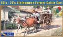 1/35 60-70's Vietnamese Farmer Cattle Cart Set