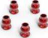 Aluminum shock end ball 5.8x7.3mm (Red) (5)