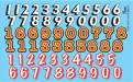 1/24-1/25 Old-School Race Car Numbers