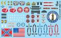 1/24-1/25 Stuff Sheet #4 - Confederate/American Flags/Seatbelts