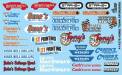 1/24-1/25 Decal Sheet Hometown Sponsors