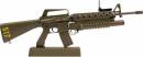 1/3 Die Cast Metal M16A1 Vietnam Rifle W/Base Green