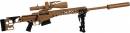 1/4 Die Cast Metal Barrett MK22 Sniper Rifle Tan