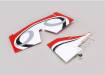 Twist 60 (True Red) Tail set w/Elev/Fin/Rudder