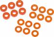 Washer Set 3X6mm .5mm/1mm/2mm Orange D413 (6)