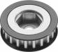 Alum Pulley 20T Black Pro 5