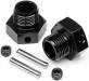 Whl Hex Hub 6.7mm (2) Blk D8T