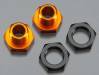 Hex Wheel Adapters 5mm Orange/Black Trophy Bugg