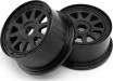 TR-10 Front Wheel Black 120x60mm/-4mm Offset