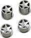 Super Star Wheel Set Chrome (4) Q32