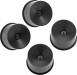 Dish Wheel Set Black 22x14 (4) Q32