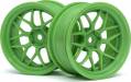 Tech 7 Wheel Green 52X26X+6mm Offset (2pcs)