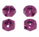 Alum Hex Wheel Hub 14mm Purp