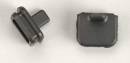 Rubber Cap 10x11mm Black