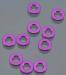 Aluminum Washer 3x6x0.5mm Purple (10)