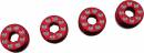 Alum Delrin Cap Hub Nut Red ARA 1/8