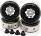 Silver Beadlock 1.9 Rims Black Rings