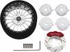 Silver 18-Spoke Steering Tx Aluminum Wheels