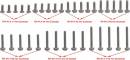 M1.4 Round Head Screw Set 35 Pieces SCX24