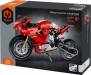 Building Block Motorcycle Red 557pcs
