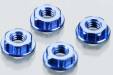 Low Profile 4mm Locking Wheel Nut Blue (4)