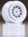 Hazard 12mm SC10/4x4 Hex Wheel White (2)