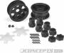 Dragon 2.6 Mega Truck Wheel w/Adaptor Black (2)