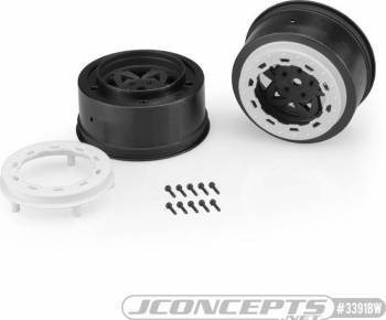 JCO3391BW - Tremor Slash Rr/Slash 4X4 F/R Wheel Blk/Wht