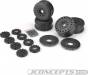 Cheetah 83mm Speed-Run Wheel 12&17mm Hex Adapt Blk