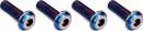 3X10mm Top Hat Titanium Screw Burnt Blue - (4)