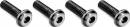 3X10mm Top Hat Titanium Screw Stealth Black - (4)
