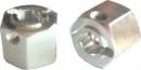 Wide Aluminum Hexes 12mm x 10mm w/Hardware (2)