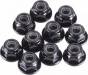 Flanged Nylock Wheel Serrated Nuts 4mm (10)
