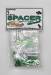 Aluminum Spacer Variety Pack 3mm (60) Green