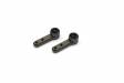 RB6 Aluminum Steering Crank Arm Set  (Gunmetal) (2)