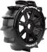 B-Paddle 1/8 Buggy (Soft) 17mm Hex Spoke/Black Wheels (2)