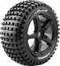 T-Rock 1/8 Truggy (Soft) 17mm Hex Spoke/Black Wheels (2)
