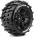 X-Champ Monster (Sport) 24mm Hex Black Wheel Arrma Kraton 8S (2)