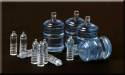 1/35 Water Bottles (8) & Jugs (4) Translucent Blue Plastic