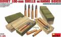 1/35 Soviet 100mm Shells w/Ammo Boxes