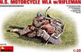 1/35 US Motorcycle WLA w/Rifleman