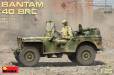 1/35 WWII Bantam 40BRC Military Car w/Gun & 5 Crew