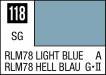 Mr Color 10ml 118 RLM78 Light Blue (Semi-Gloss/Aircraft)