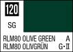 Mr Color 10ml 120 RLM80 Olive Green (Semi-Gloss/Aircraft)