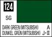 Mr Color 10ml 124 Dark Green (Mitsubishi) (Semi-Gloss/Airc